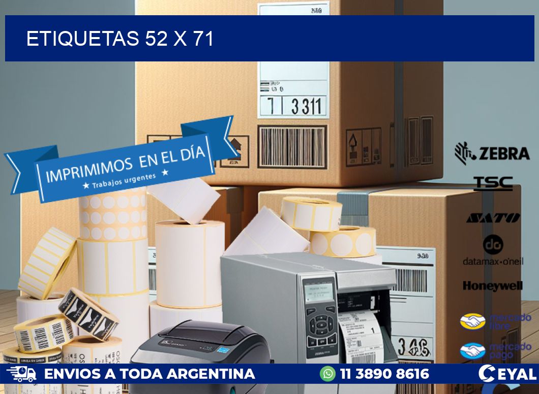 ETIQUETAS 52 x 71