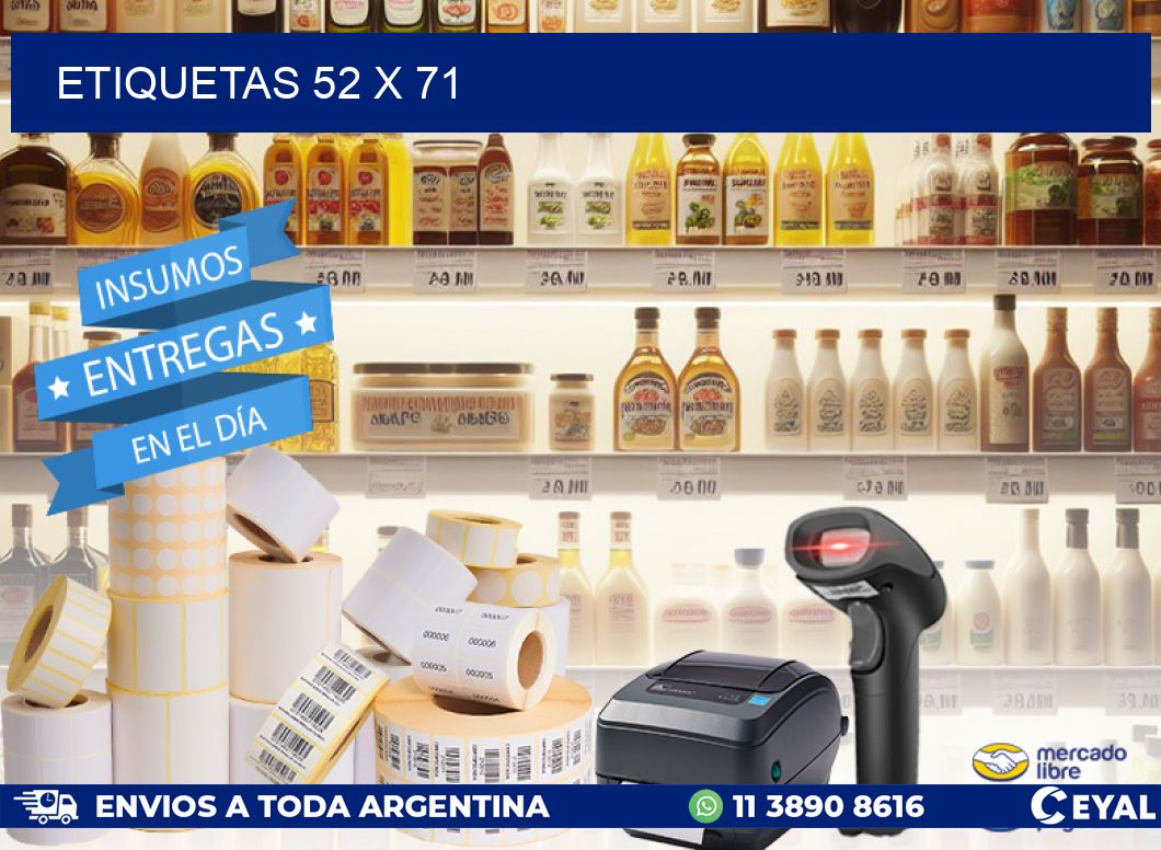 ETIQUETAS 52 x 71