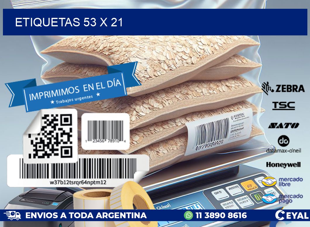 ETIQUETAS 53 x 21