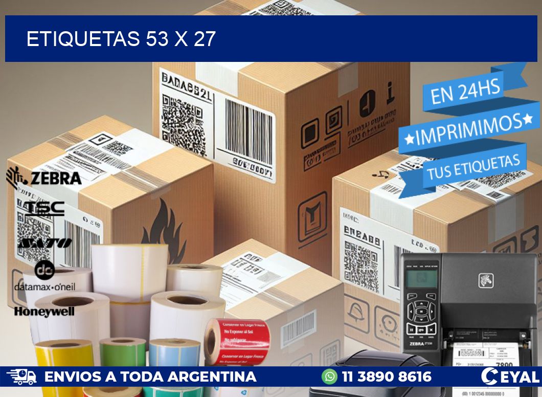 ETIQUETAS 53 x 27