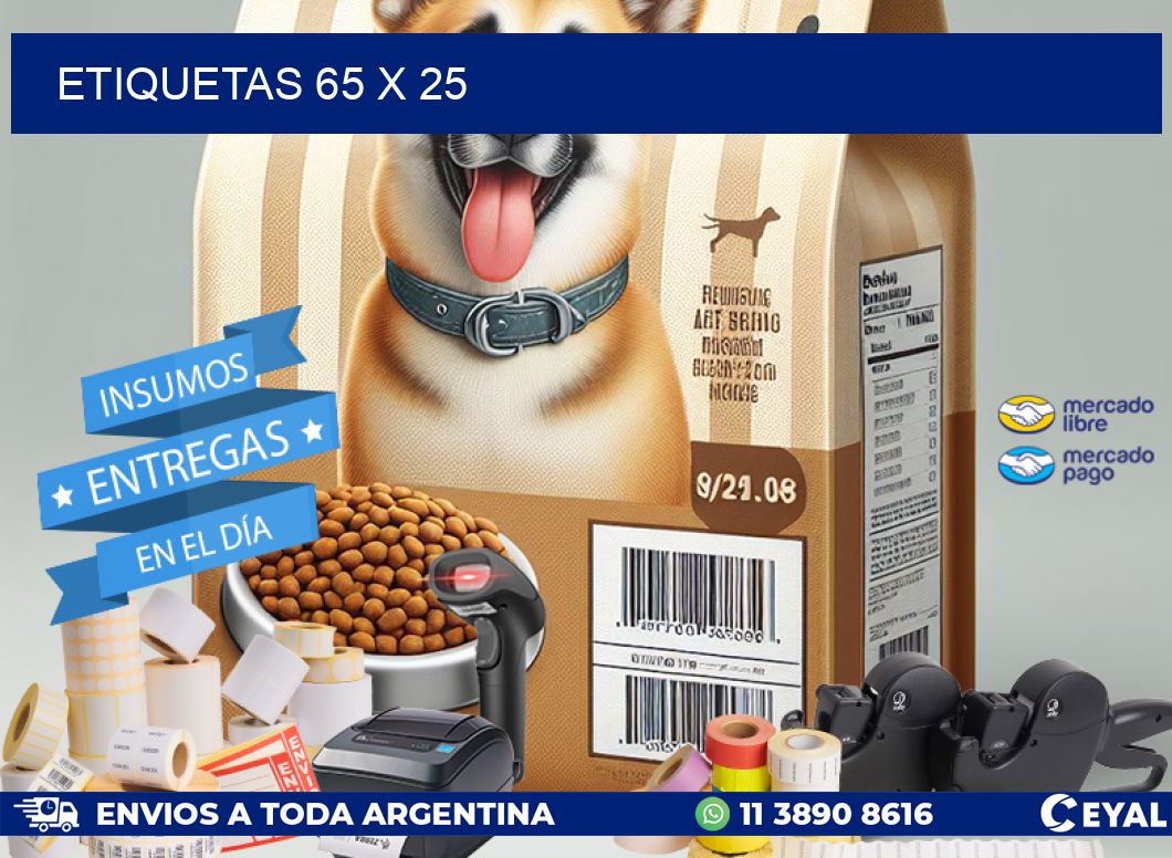 ETIQUETAS 65 x 25
