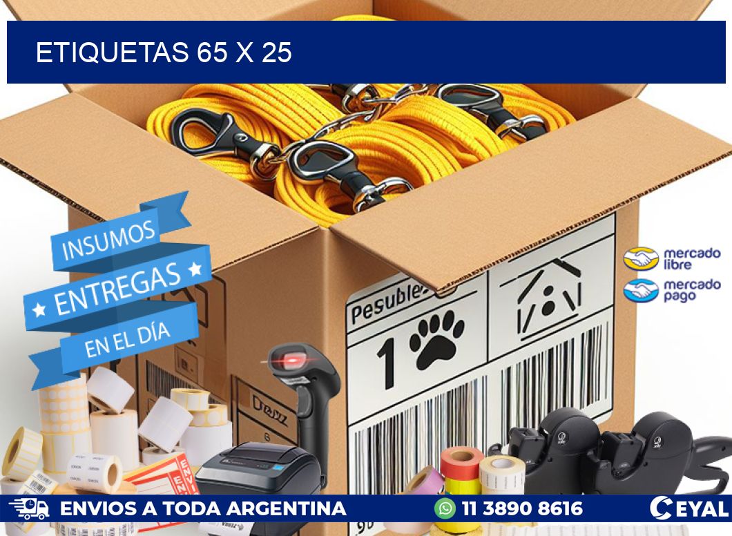ETIQUETAS 65 x 25