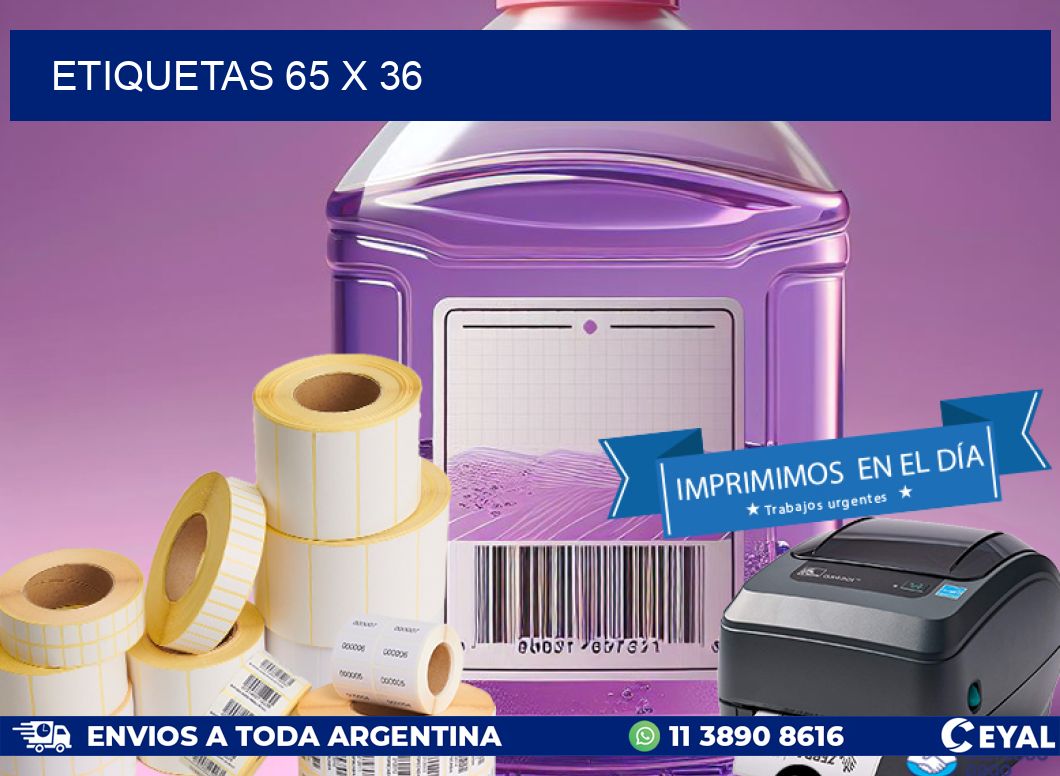 ETIQUETAS 65 x 36