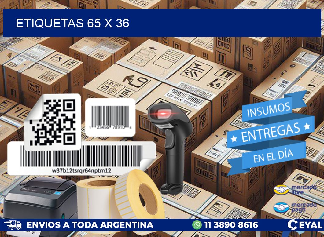 ETIQUETAS 65 x 36