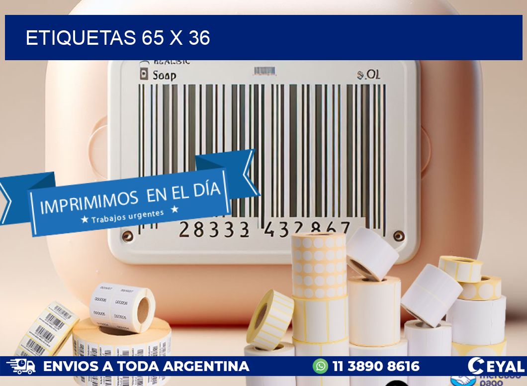 ETIQUETAS 65 x 36