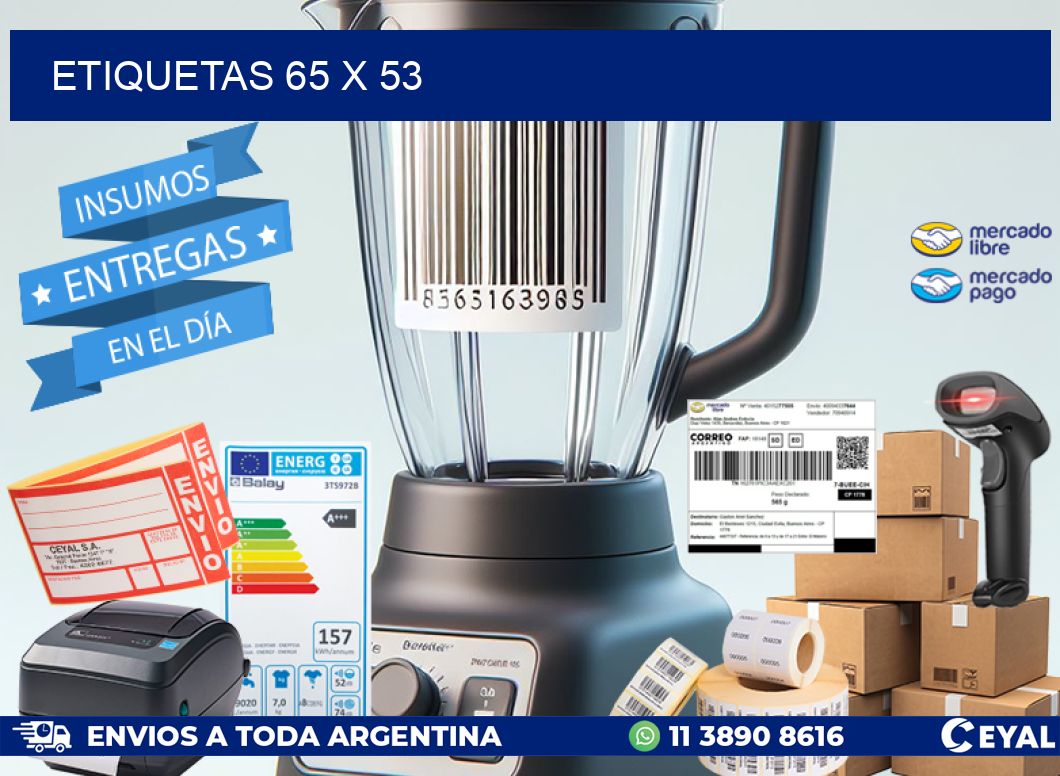 ETIQUETAS 65 x 53