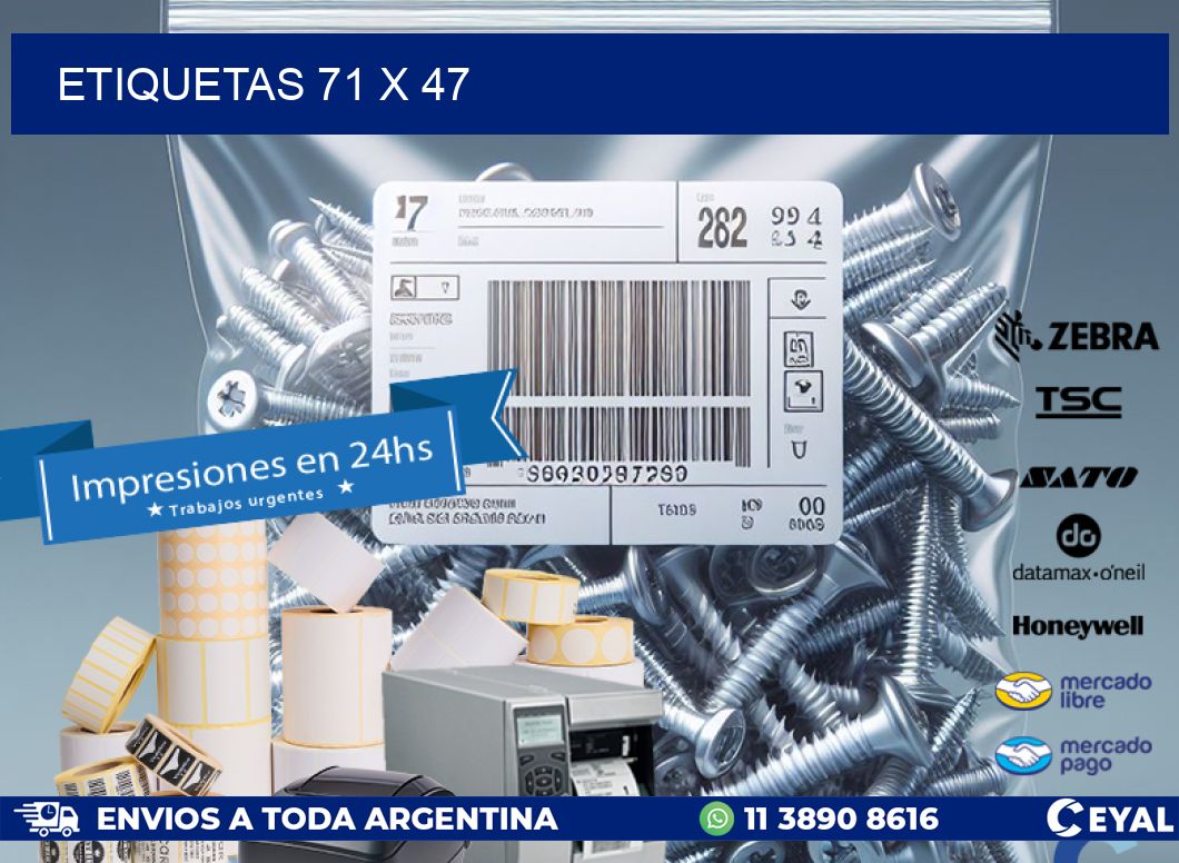 ETIQUETAS 71 x 47