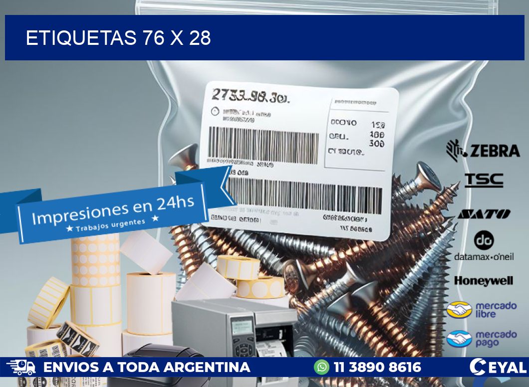 ETIQUETAS 76 x 28