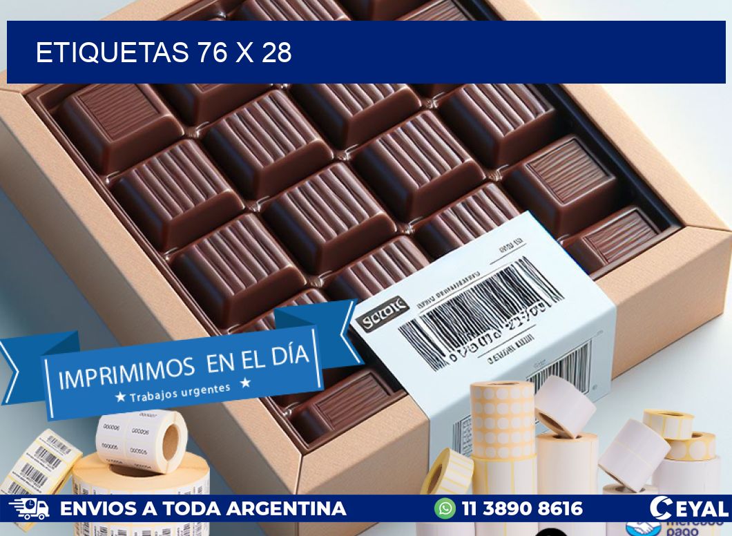 ETIQUETAS 76 x 28