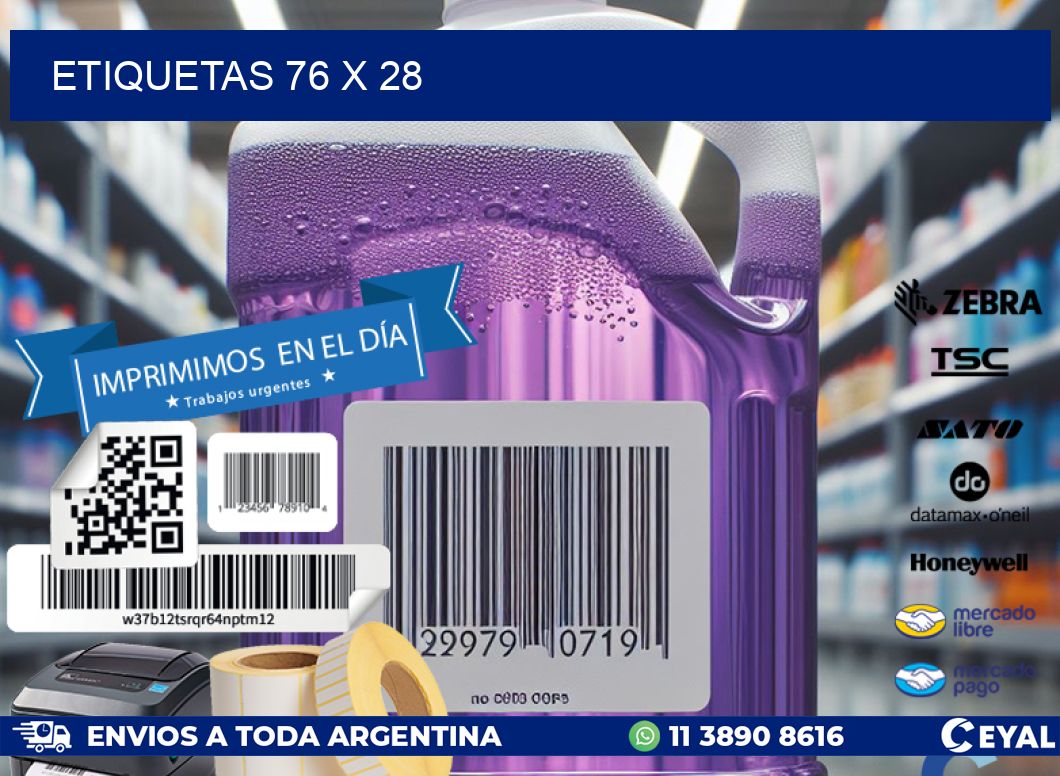 ETIQUETAS 76 x 28