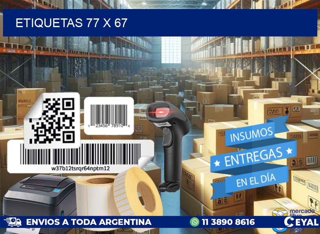 ETIQUETAS 77 x 67