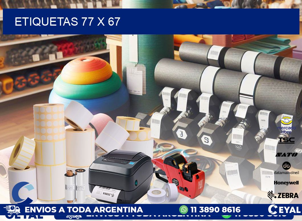 ETIQUETAS 77 x 67