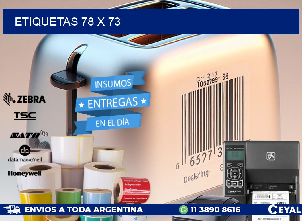 ETIQUETAS 78 x 73