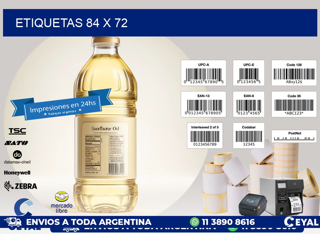 ETIQUETAS 84 x 72