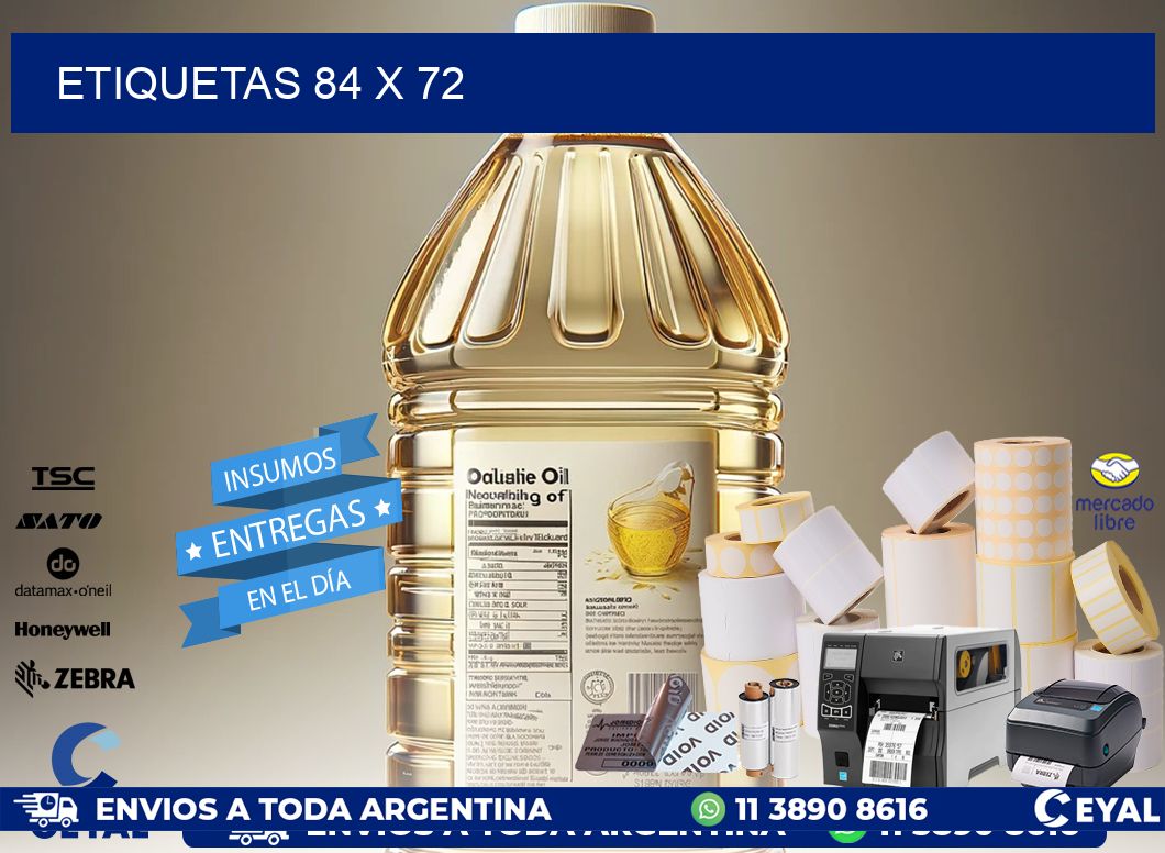 ETIQUETAS 84 x 72