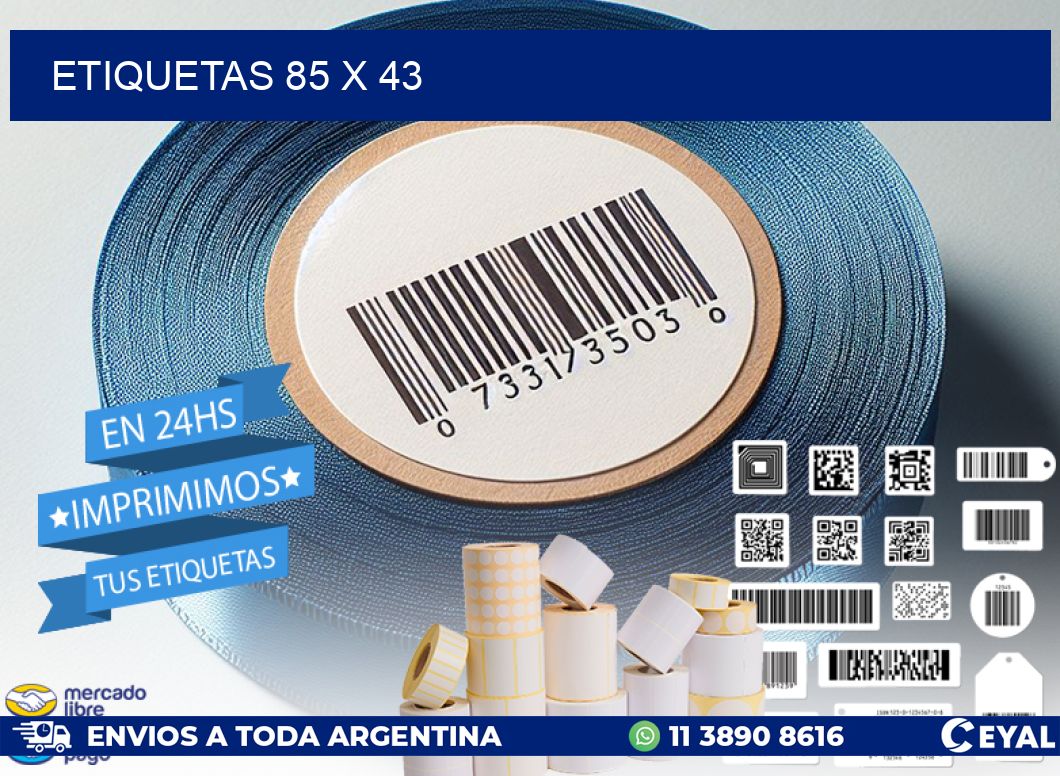 ETIQUETAS 85 x 43