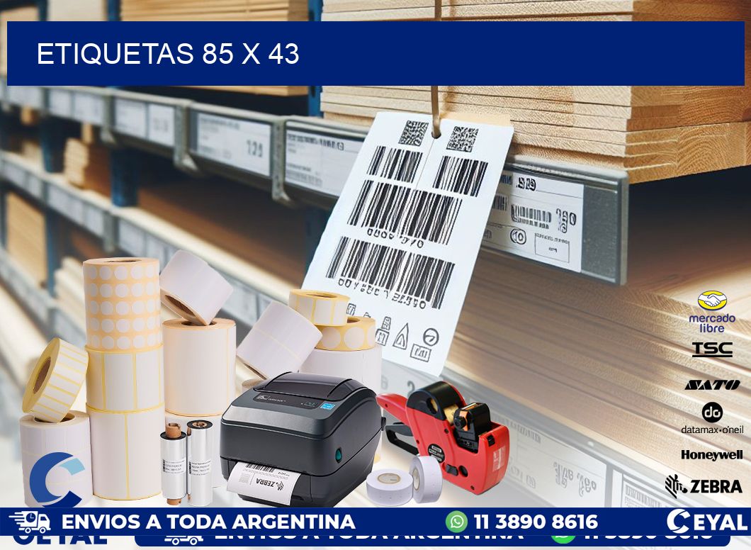 ETIQUETAS 85 x 43