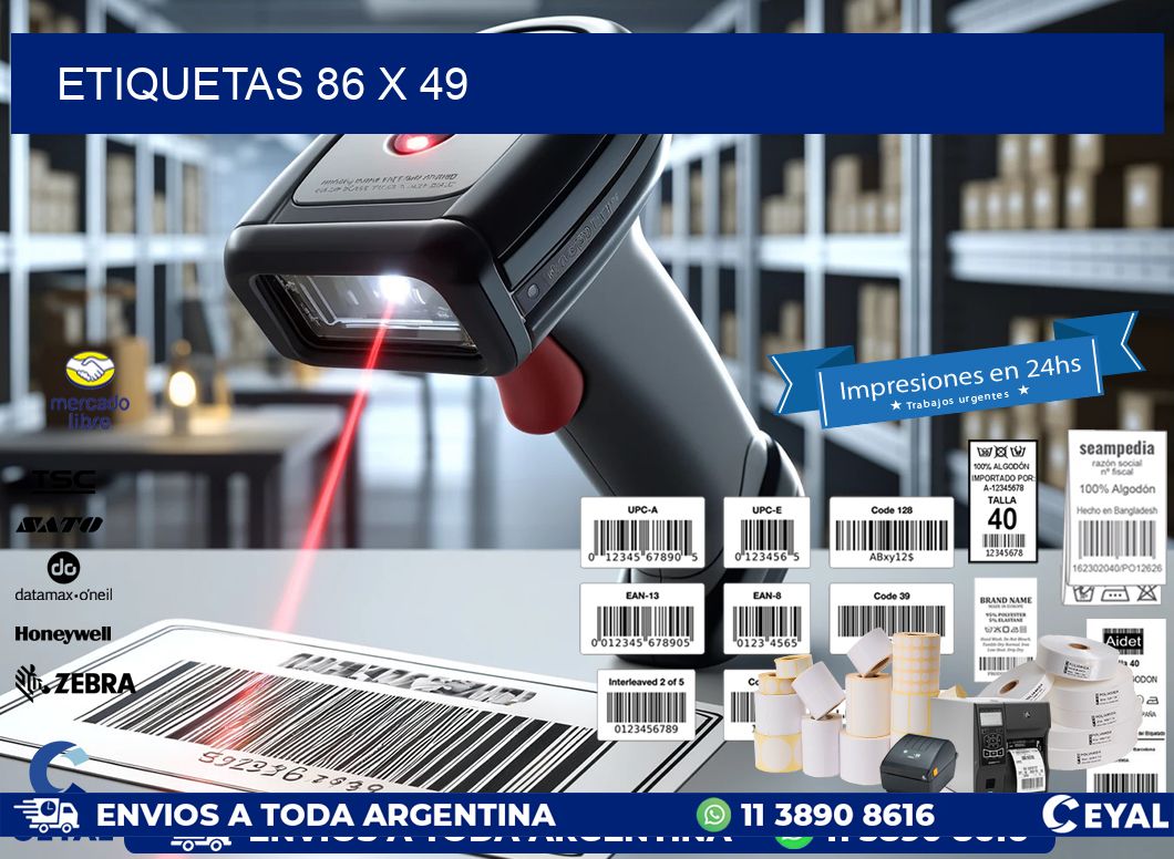 ETIQUETAS 86 x 49