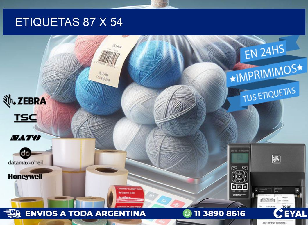 ETIQUETAS 87 x 54