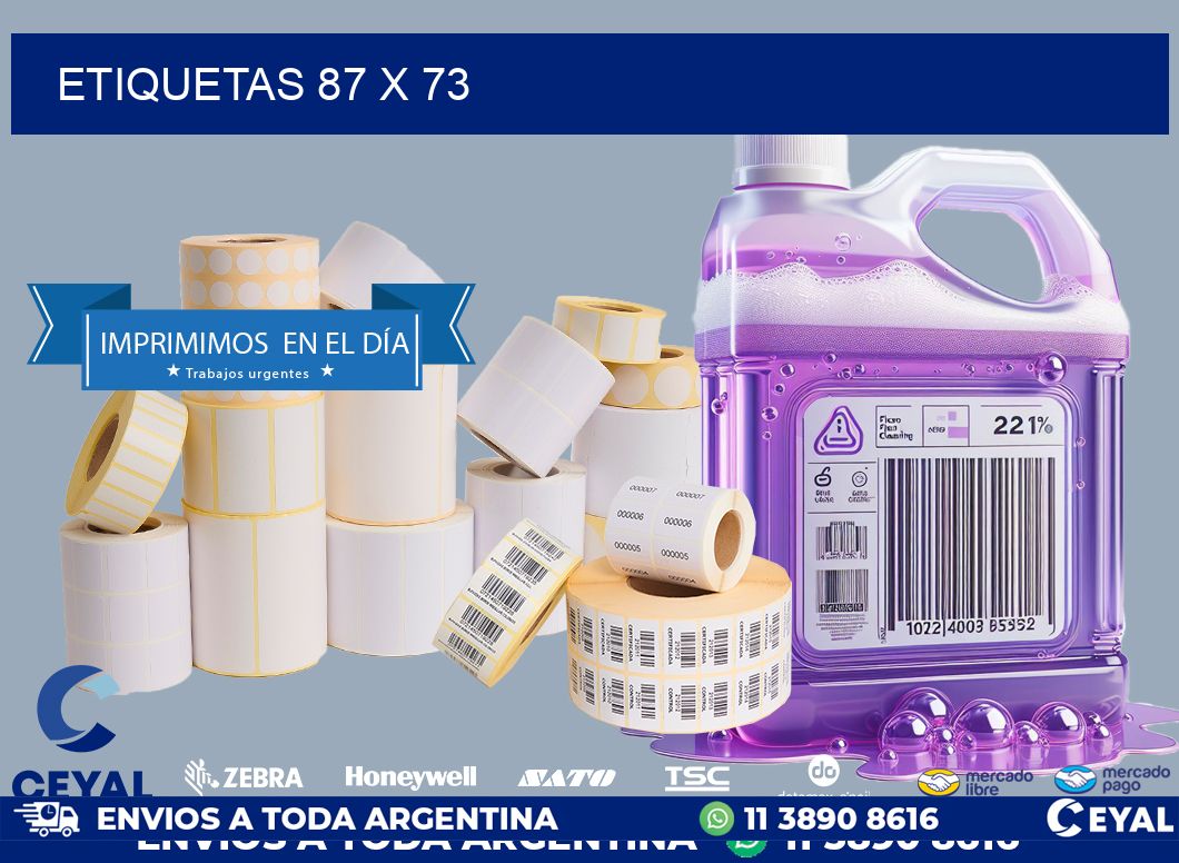 ETIQUETAS 87 x 73