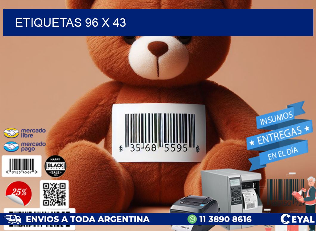 ETIQUETAS 96 x 43