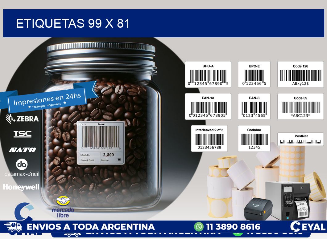 ETIQUETAS 99 x 81