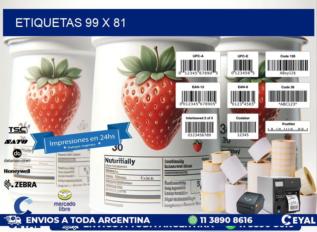 ETIQUETAS 99 x 81