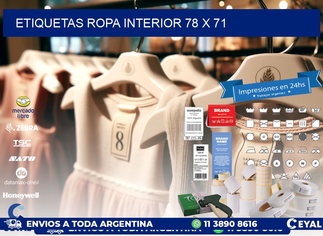ETIQUETAS ROPA INTERIOR 78 x 71
