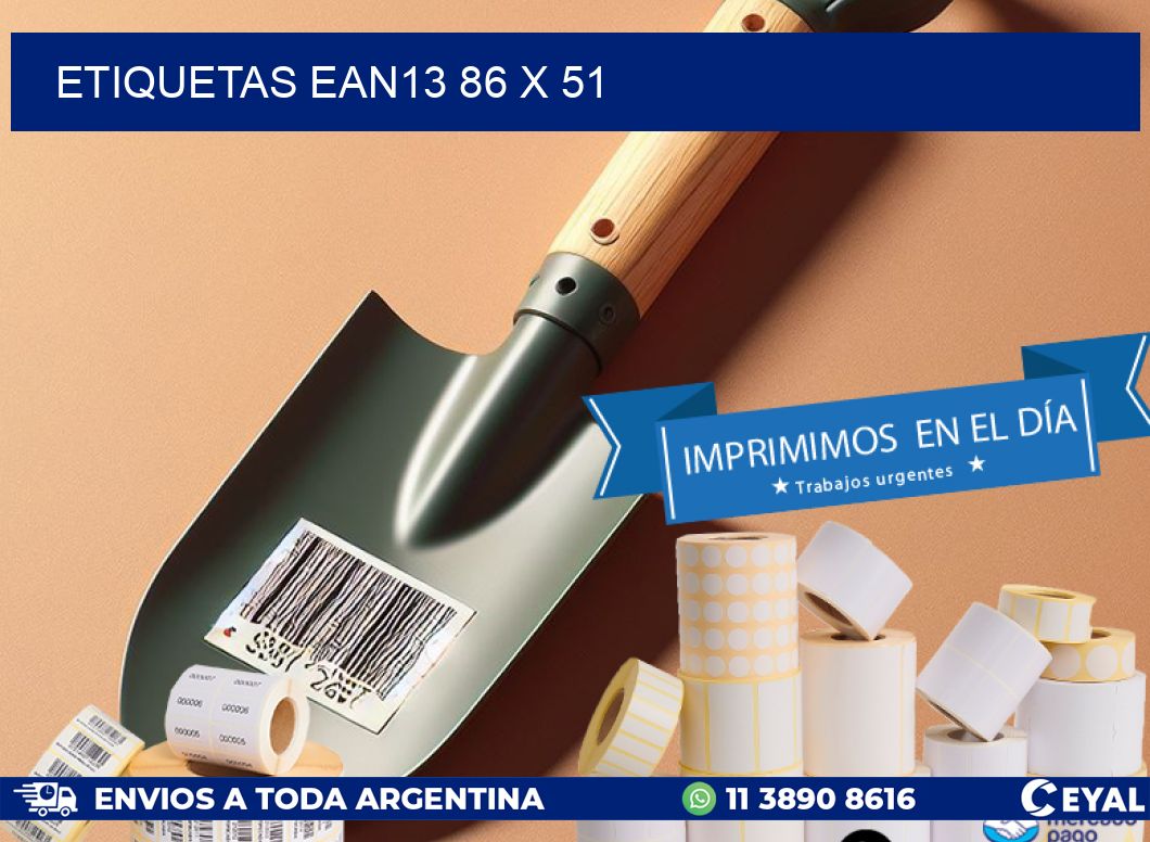 ETIQUETAS EAN13 86 x 51