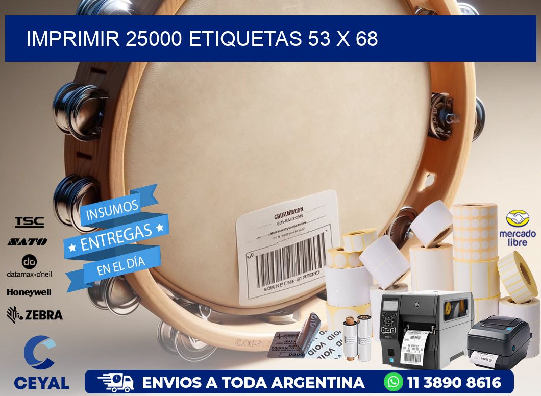 IMPRIMIR 25000 ETIQUETAS 53 x 68