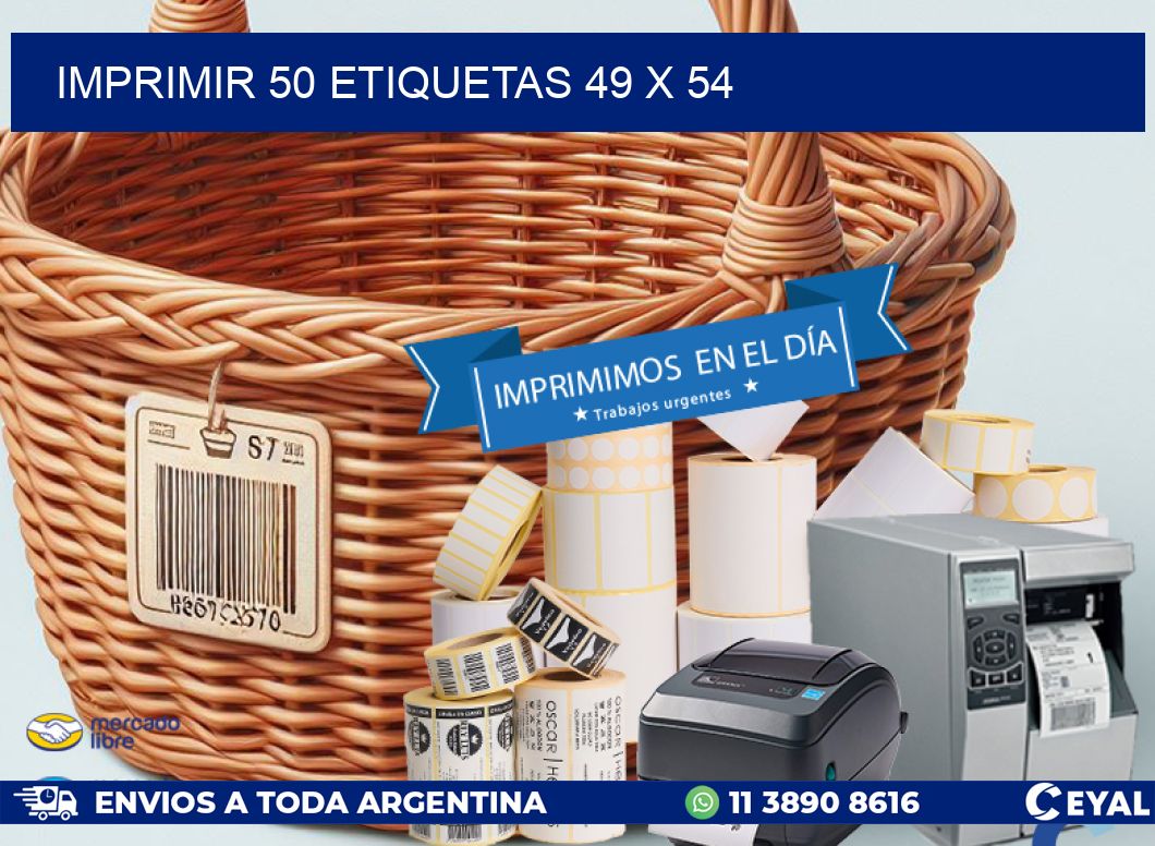 IMPRIMIR 50 ETIQUETAS 49 x 54