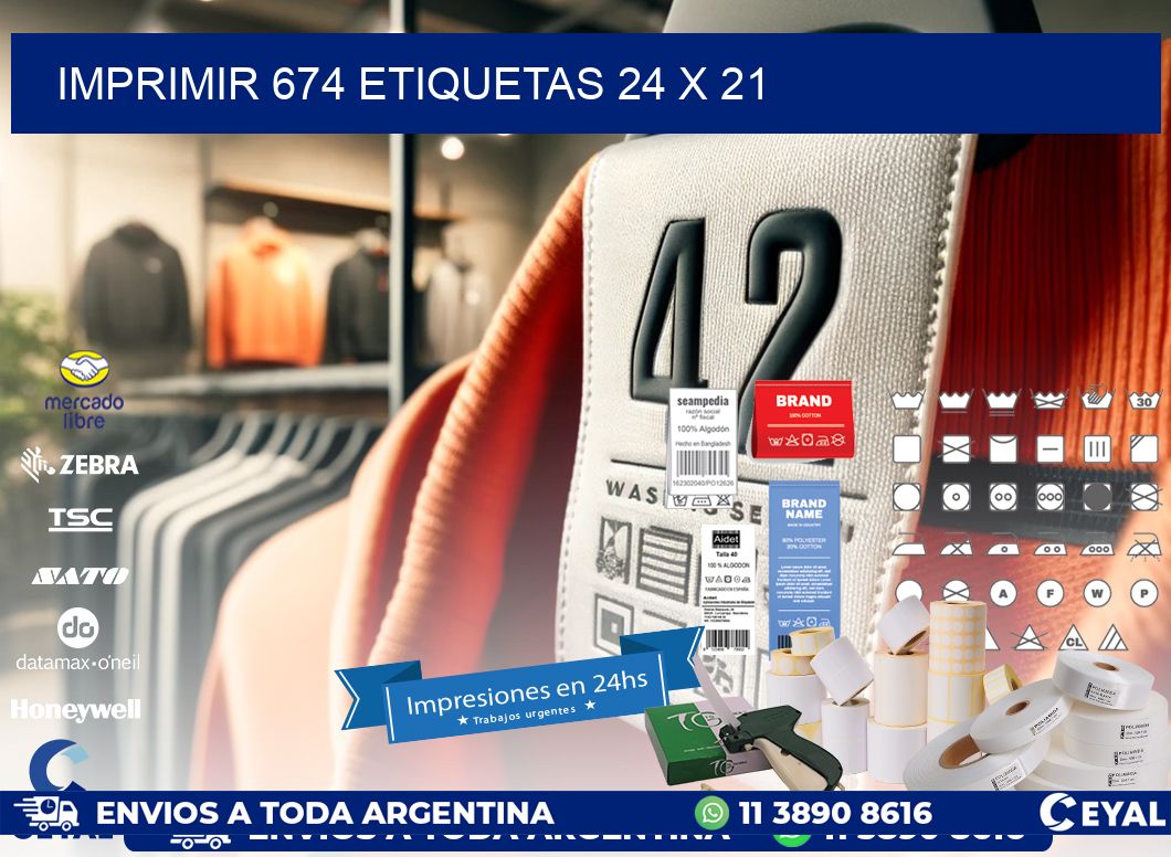 IMPRIMIR 674 ETIQUETAS 24 x 21