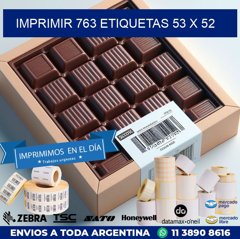 IMPRIMIR 763 ETIQUETAS 53 x 52
