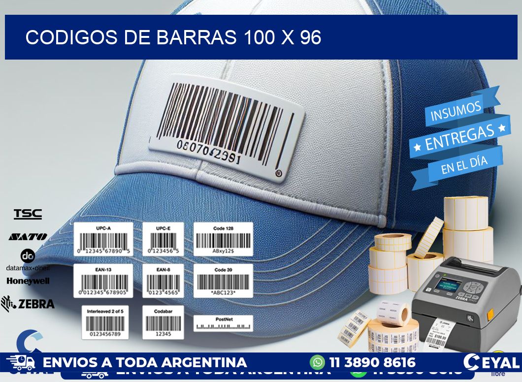 codigos de barras 100 x 96