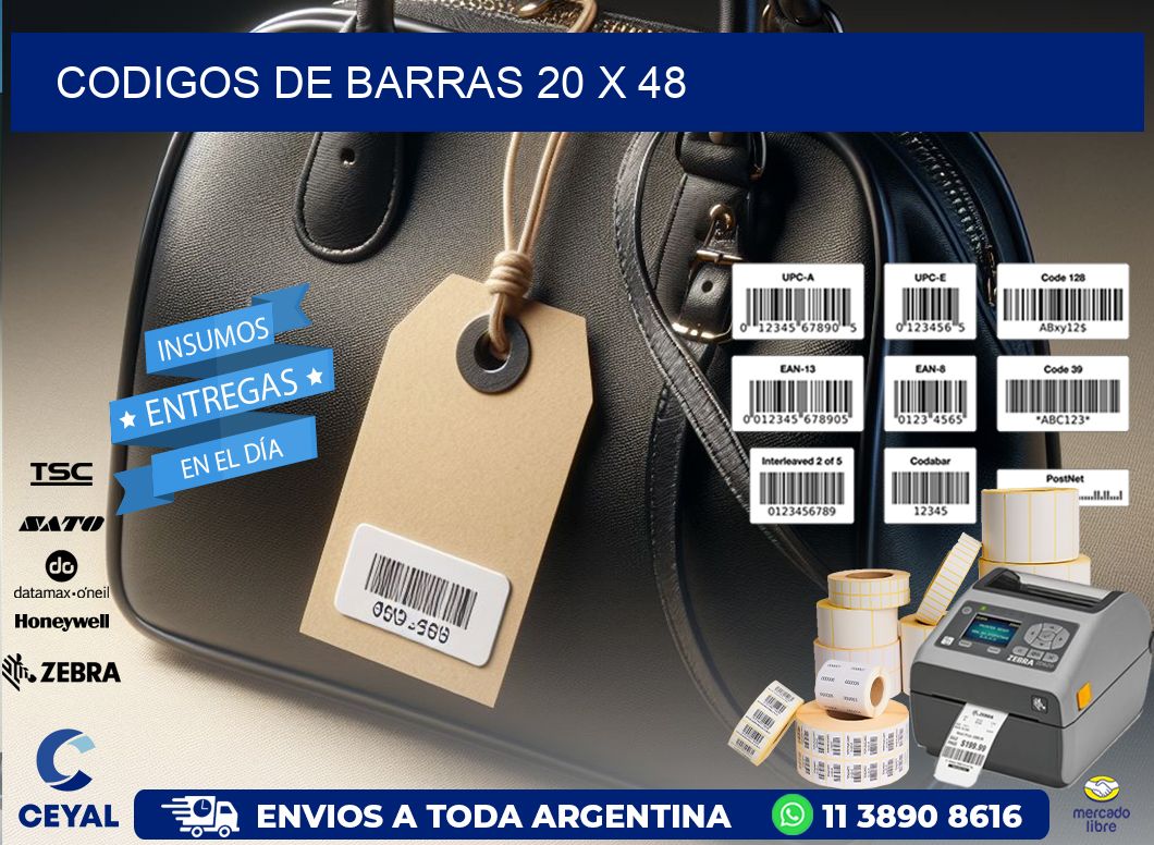 codigos de barras 20 x 48