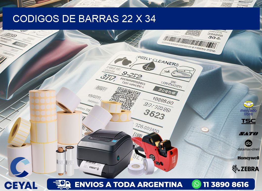 codigos de barras 22 x 34