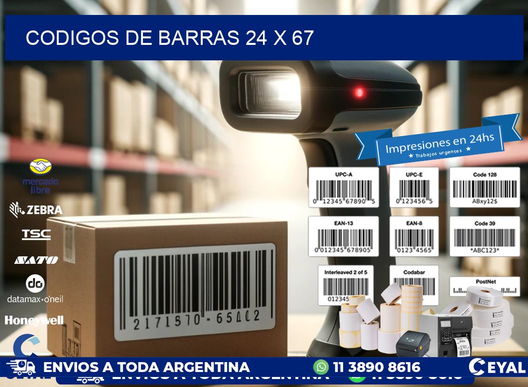 codigos de barras 24 x 67