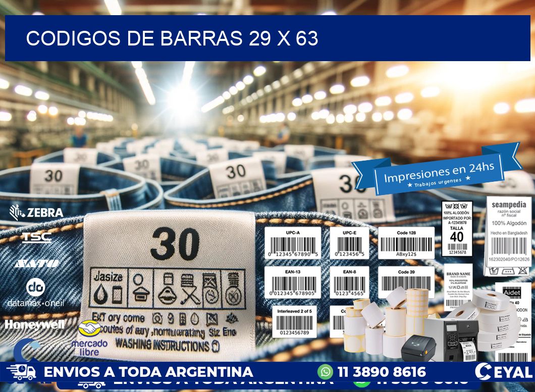 codigos de barras 29 x 63
