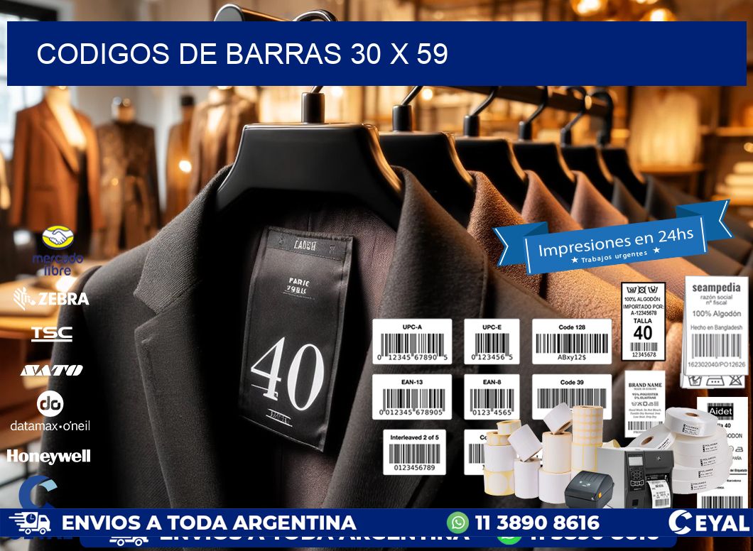codigos de barras 30 x 59