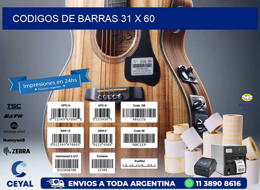 codigos de barras 31 x 60