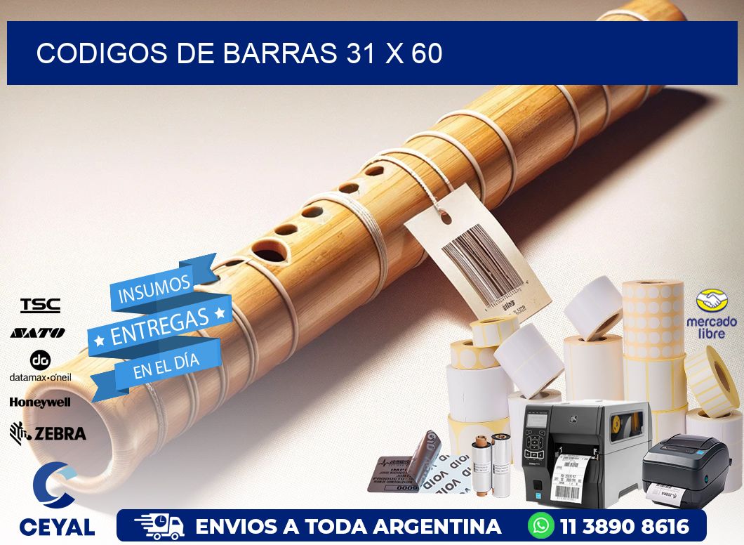 codigos de barras 31 x 60