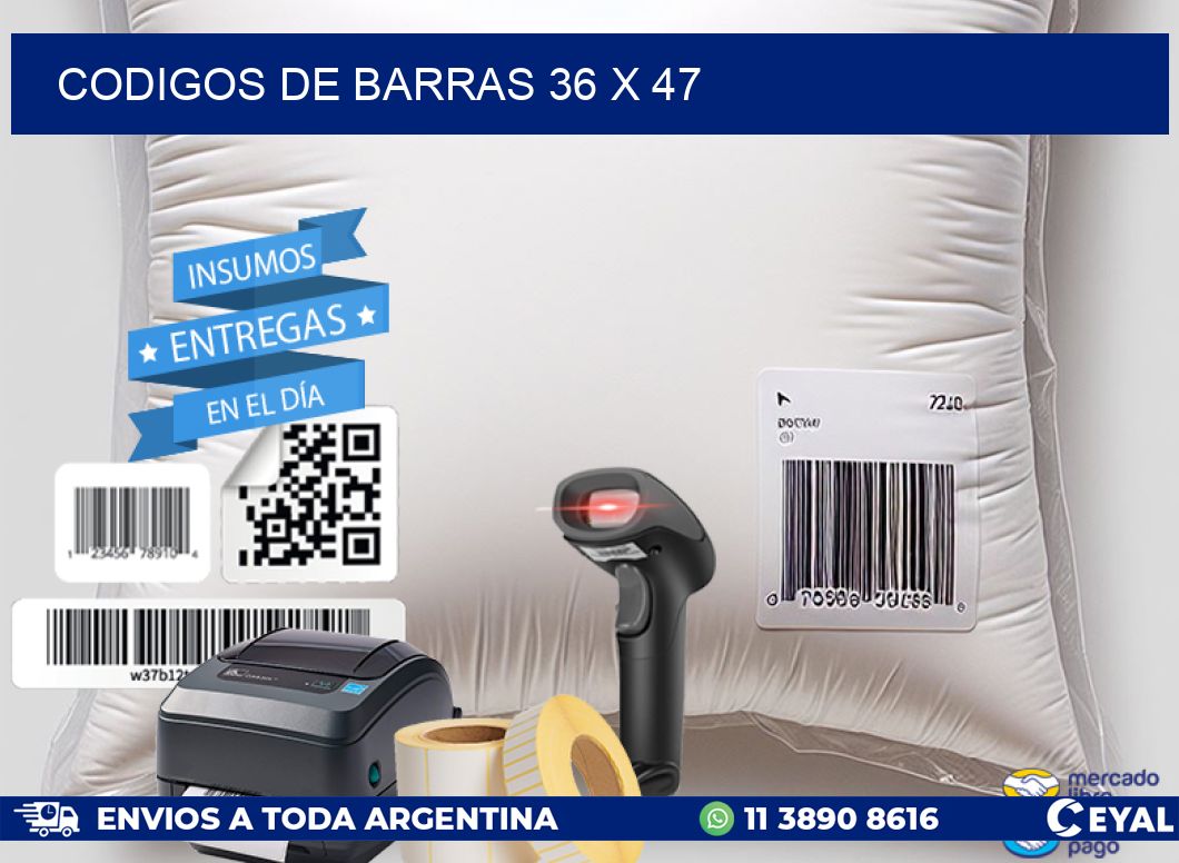 codigos de barras 36 x 47