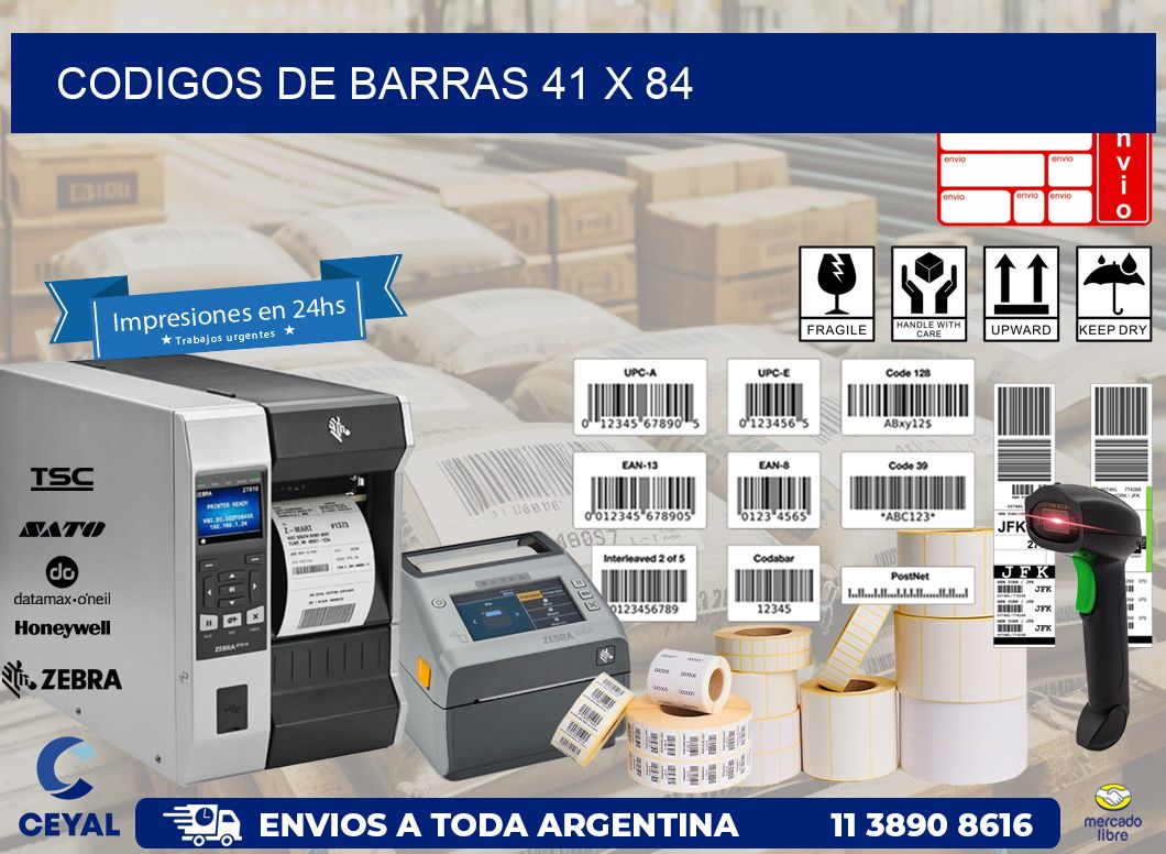 codigos de barras 41 x 84