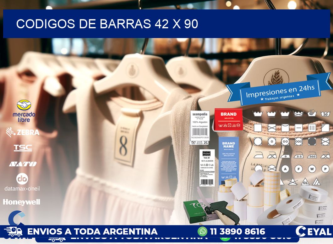 codigos de barras 42 x 90