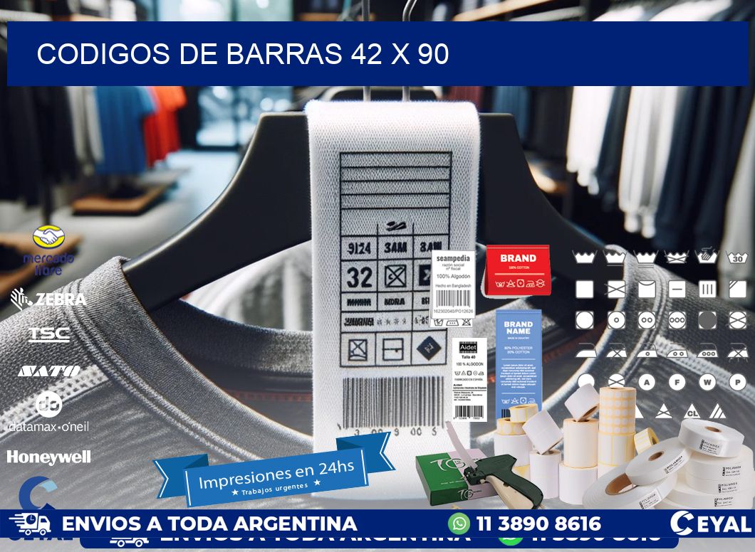 codigos de barras 42 x 90