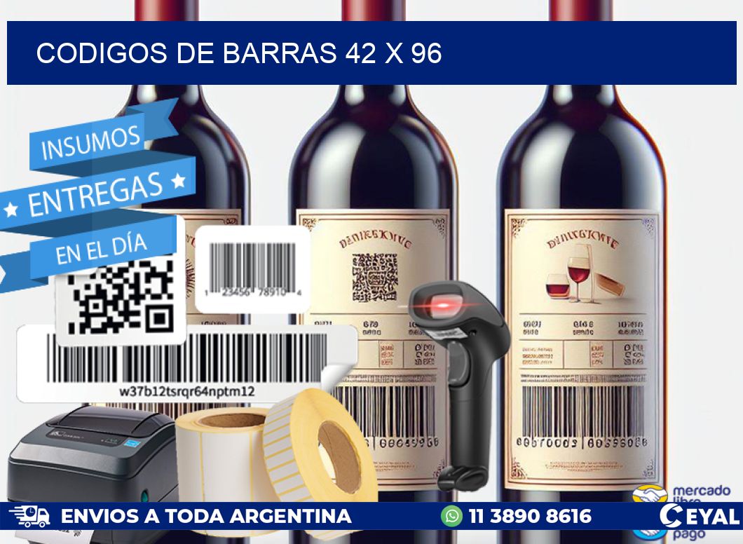 codigos de barras 42 x 96