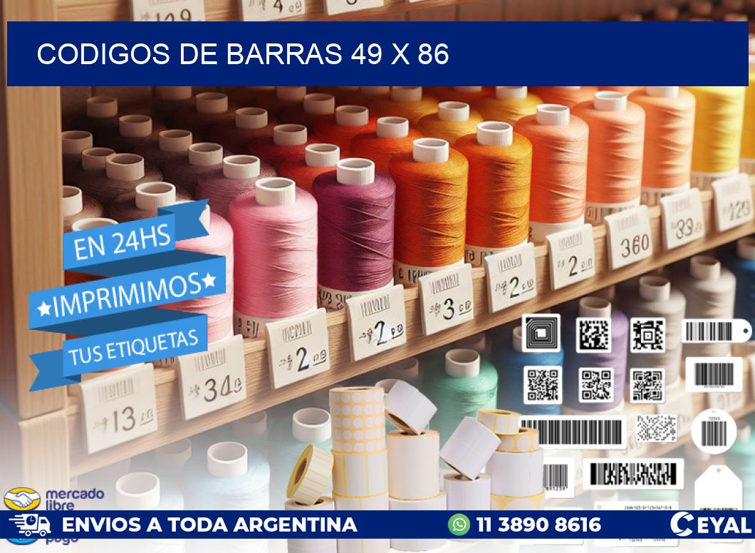 codigos de barras 49 x 86