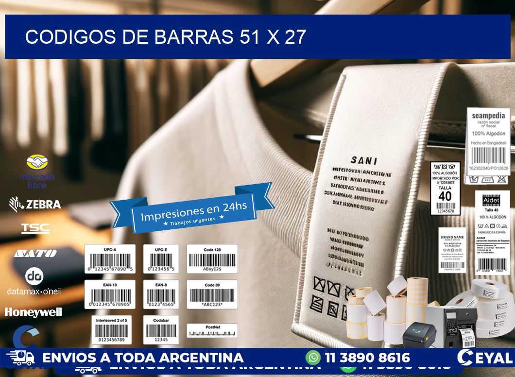 codigos de barras 51 x 27