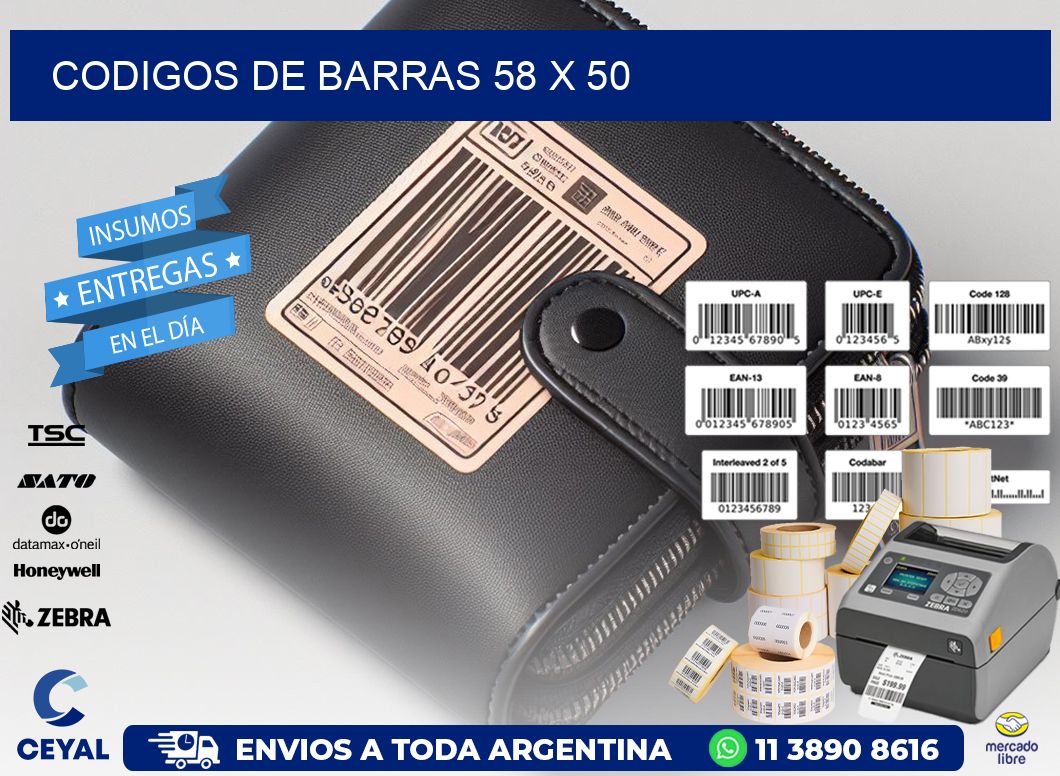 codigos de barras 58 x 50