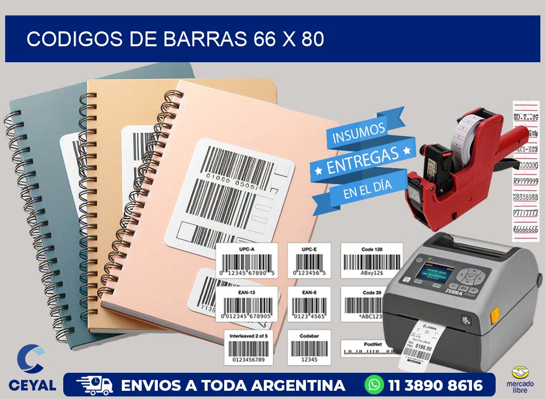 codigos de barras 66 x 80